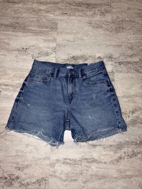Old Navy Blue Distressed Denim Cutoff Shorts